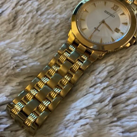 Seiko Gold Date Men’s Watch - Picture 5 of 11